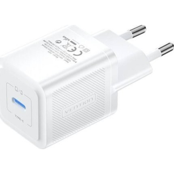 Ładowarka Vention USB-C 20W GaN biała