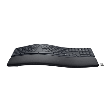 Logitech ERGO K860 for Business klawiatura Biuro Bluetooth Niemiecki Grafitowy