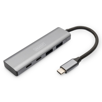 Digitus Koncentrator USB-C 4-portowy, 2 x USB A i 2 x USB-C