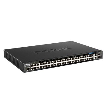 D-Link DGS-1520-52MP Zarządzany L3 Gigabit Ethernet (10/100/1000) Obsługa PoE 1U Czarny