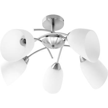 Żyrandol klasyczna lampa sufitowa wisząca Activejet NIKITA Nikiel 5xE27 do salonu
