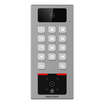 Hikvision DS-K1T502DBWX-CQR czytnik kontroli dostępu Terminal kontroli wejścia Szary