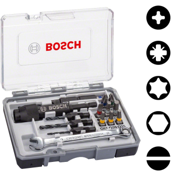 BOSCH ZESTAW WIERTEŁ+KOŃCÓWKI 20szt.