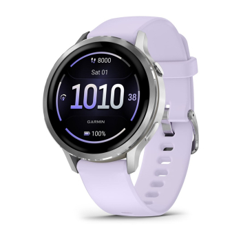 Garmin Venu 4 3,05 cm (1.2") AMOLED 41 mm Cyfrowy 390 x 390 px Ekran dotykowy Srebrny Wi-Fi GPS