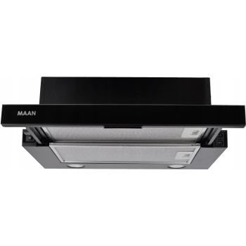 Okap teleskopowy MAAN Corona 2 G 50 cm | LED | czarne szkło