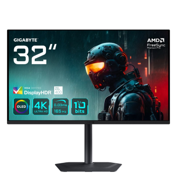Gigabyte MO32U 80cm (31,5") 4K OLED Gaming Monitor 16:9 HDMI/DP/USB-C 165Hz 0,03ms AMD FreeSync