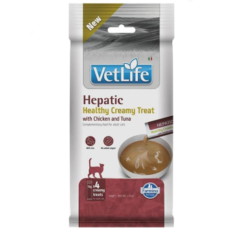 FARMINA VET LIFE CAT HEPATIC CREAMY TREAT WITH CHICKEN & TUNA 60gr