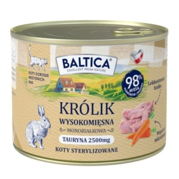 BALTICA SMAKI REGIONÓW Kot dorosły Królik  185g