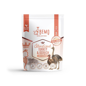 Bemo Cat Sterilised Turkey & Ostrich – karma sucha dla kota z indykiem i strusiem 500g