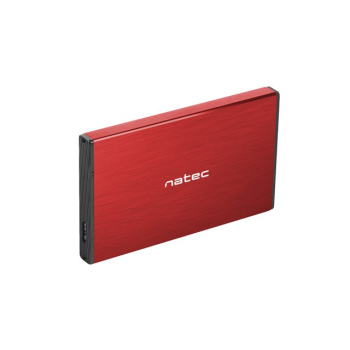 Obudowa NATEC Rhino Go NKZ-1279 (2.5"; USB 3.0; Aluminium; kolor czerwony)