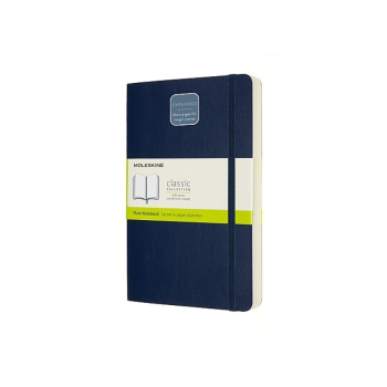 MOLESKINE Notes Classic L (13x21 cm) gładki, miękka oprawa, sapphire blue, 400 stron, niebieski