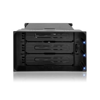 IcyDock 3x3.5" SATA w 2x5.25" bay backplace stage wentylator 80mm