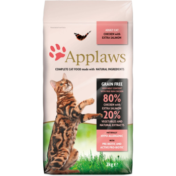 APPLAWS CAT Kurczak i Łosoś - karma dla kotów z wysoką zawartością mięsa - 7,5kg