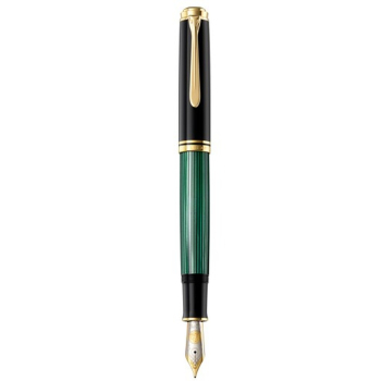 Pelikan Souverän® 1000 wieczne pióro Wbudowany system napełniania Czarny, Złoto, Zielony 1 szt.