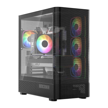 MODECOM OBUDOWA VOLCANO AQ 300 ARGB MIDI CZARNA