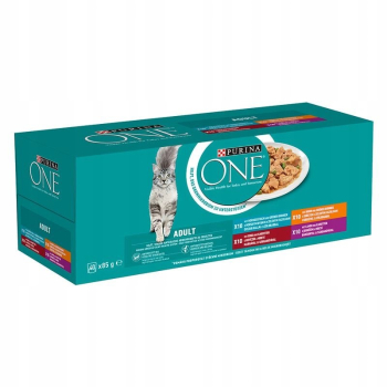 PURINA ONE Multipack Adult Cat mix 40x85g