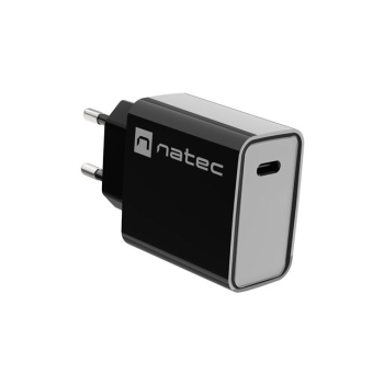 NATEC ŁADOWARKA SIECIOWA RIBERA USB-C 20W POWER DELIVERY CZARNA NUC-2060