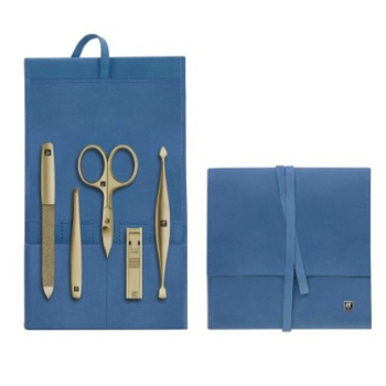 Zestaw do manicure ZWILLING 97716-008-0 Twinox – niebieskie etui, 5 elementów