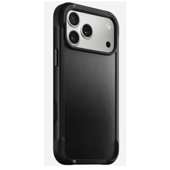 NOMAD Rugged Leather Case - skórzane etui do iPhone 17 Pro Max kompatybilne z MagSafe, skóra Horween (black) [go]