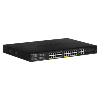 Switch Zyxel GS1920-24HP 28p PoE (PoE+: 24;) 375W Managed Gigabit