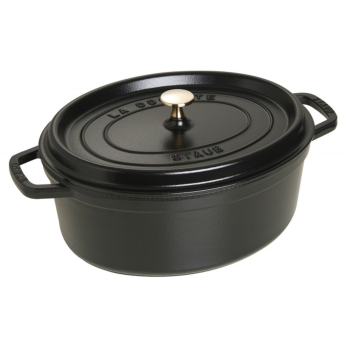 Garnek żeliwny owalny STAUB 40509-319-0 - czarny 5.5 ltr