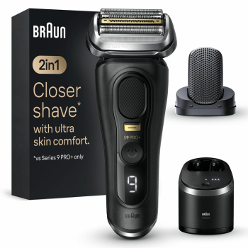 Braun Series 9 Pro+ 9590cc Wet & Dry Golarka foliowa Przycinarka Czarny