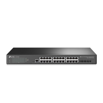TP-Link JetStream TL-SG3428X przełącznik sieciowy Zarządzany L2+/L3 Gigabit Ethernet (10/100/1000) 1U Czarny