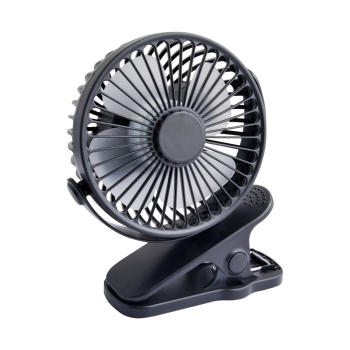 BLOW WENTYLATOR BIURKOWY Z KLIPSEM 10CM USB CZARNY + AKUMULATOR