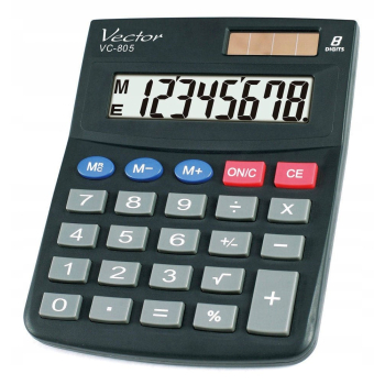 VECTOR KALKULATOR BIUROWY KAV VC-805 CZARNY