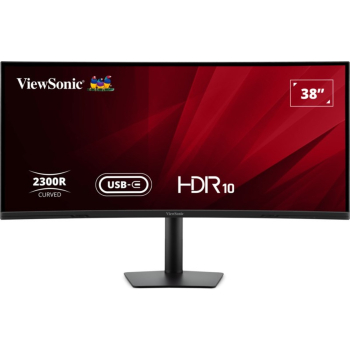 Viewsonic VA3820C monitor komputerowy 96,5 cm (38") 3840 x 1600 px Wide Quad HD+ LED Czarny