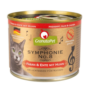 GranataPet Symphonie No.8 bażant i kaczka z kurczakiem mokra karma dla kota 200g