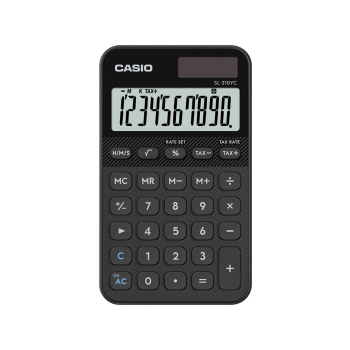 CASIO Kalkulator SL-310YC-BK Zasilanie bateryjno-słoneczne, Kolor Czarny.
