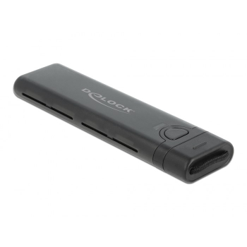 DELOCK Ext GehĂ¤use USB Type-C M.2 NVMe PCIe oder SATA SSD