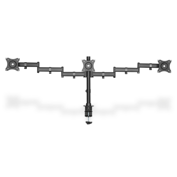 Stojak biurkowy potrójny (zacisk) 3xLCD max. 27"max. 8kg uchylno-obrotowy 360° (PIVOT)