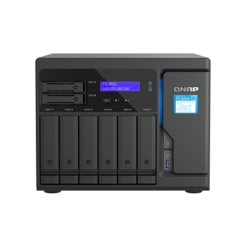 Qnap TS-855X-8G, Tower, 6 x 3.5"/2.5" SATA + 2 x 2.5" SATA, Intel Atom C5125 8C/8T, 8GB DDR4 non-ECC  (Max. 128GB), 1 x 10GbE + 2 x 2.5GbE, Single PSU