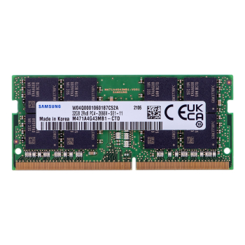 Samsung SO-DIMM 32GB  DDR4 2Rx8 2666MHz PC4-21300 M471A4G43MB1-CTD