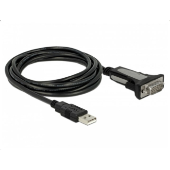 DeLOCK 65962 kabel równoległy Czarny 3 m USB Typu-A DB-9