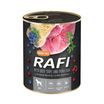 Karma Rafi dla psa z zołądkami wołowymi 800g