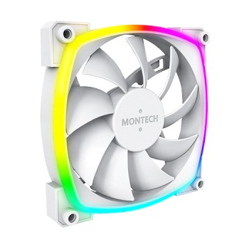 Wentylator Montech AX120 PWM ARGB, 3 szt., Biały - 120mm