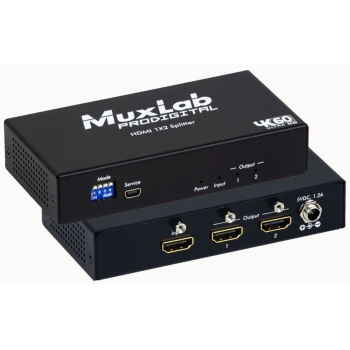 MUXLAB SPLITTER HDMI 1X2, 4K/60 (500425)