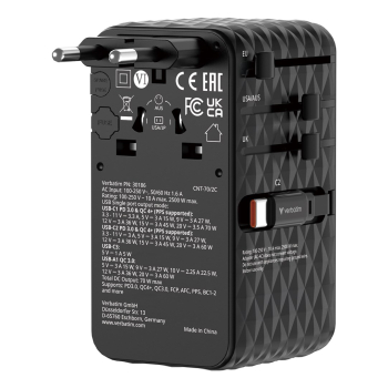 Ładowarka Verbatim Charge 'n' Travel 70W 2C