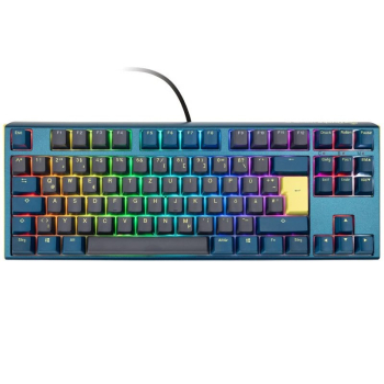 Ducky One 3 TKL DayBreak klawiatura Gaming USB QWERTY Niebieski, Szary, Żółty