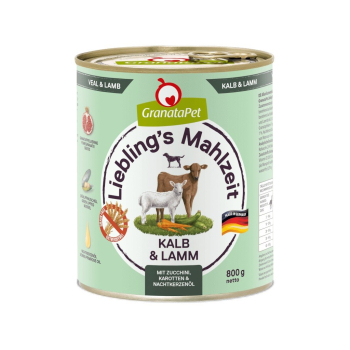 GranataPet Liebling´s Mahlzeit cielęcina i jagnięcina  mokra karma dla psa 800g