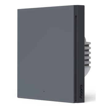 AQARA SMART WALL SWITCH H1 GREY (NO NEUTRAL, SINGLE ROCKER)