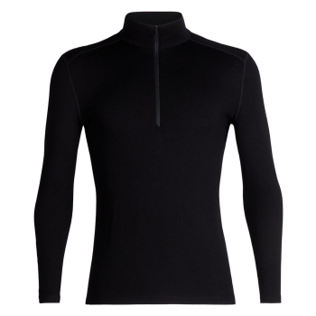 Bluza termoaktywna Icebreaker 260 Tech L/S Half Zip - black