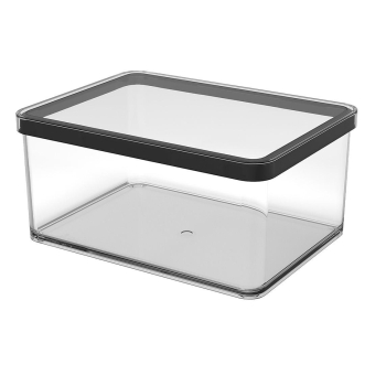 Rotho Pojemnik na przysmaki szeroki 2.25L LOFT transparentny/czarny