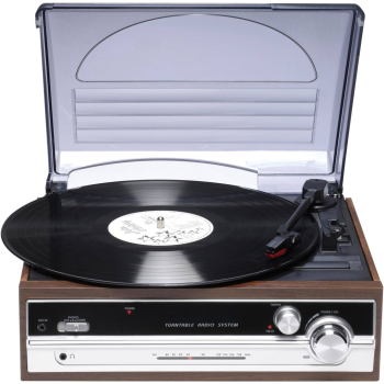 Gramofon retro Denver VPR-190MK2 z radiem i wbudowanymi głośnikami