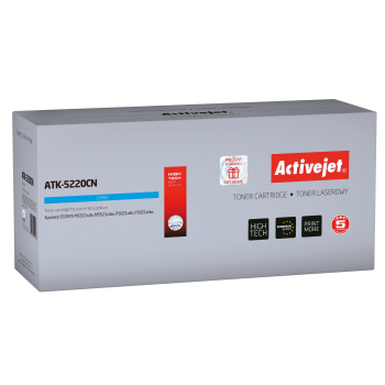 Activejet ATK-5220CN Toner (zamiennik Kyocera TK-5220C; Supreme; 1200 stron; niebieski)