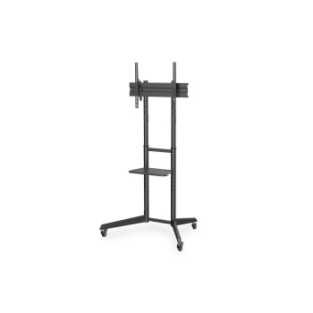 Stojak mobilny pojedynczy z półką, 1xLCD max. 70"max. 50kg