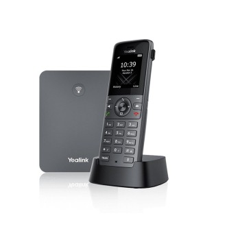 Yealink W73P Bezprzewodowy Telefon IP Mobilny Szary 1,8 Calowy Wyświetlacz 100 Pozycji Książki Telefonicznej